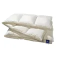 Produktbild: billerbeck Daunendecke | Nena | 155 x 220 cm | 100% Daunen | Optimale Wärme- und Feuchtigkeitsregulierung | Hausstauballergiker geeignet | Wärmestufe mittel