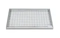 Produktbild: ACO 60x40cm Maschenrost Gitterrost + ALU Einbaurahmen Normrost Abstreifer Zarge
