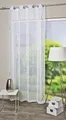 Produktbild: HOME WOHNIDEEN Gardine LOOPY (1 St), Ösen, transparent, Voile, HxB: 245x140, Ösenschal mit Silberdruck