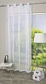 Produktbild: HOME WOHNIDEEN Ösen-Schal BRITTA, Silberdruck,transparent silber,HxB 245x140 cm
