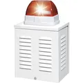 Produktbild: ABUS Draht-Kombisignalgeber optisch-akustisch – Außensirene mit 110 dB Schalldruck, rotes Blitzlicht, Sabotageschutz, wetterfest, für Alarmanlagen – Modell SG1650