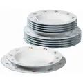 Produktbild: Seltmann Weiden Tafelservice Sonate, Mehrfarbig, Weiß, Keramik, 12-teilig, Blume, 26x15x26 cm, handbemalt, Essen & Trinken, Geschirr, Geschirr-Sets, Tafelservice