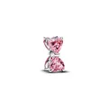 Produktbild: PANDORA Rosafarbene Schleife Charm 794253C01 Charm Anhänger