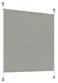 Produktbild: Plissee grau 55cm x 140cm Faltrollo Wabenplissee verspannt blickdicht Jalousie