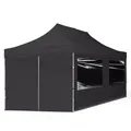 Produktbild: TOOLPORT 3x6m Aluminium Faltpavillon, inkl. 4 Seitenteile, schwarz - (59031)