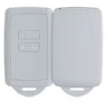 Produktbild: kwmobile Autoschlüssel Hülle kompatibel mit Renault 4-Tasten Smartkey Autoschlüssel (nur Keyless Go) - Silikon Schutzhülle Schlüsselhülle Cover in Hellgrau