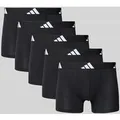 Produktbild: adidas Sportswear Trunks mit elastischem Logo-Bund im 5er-Pack in Black, Größe L
