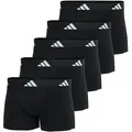 Produktbild: adidas Herren Boxershorts, 5er Pack - Trunks, Active Flex Cotton, Logo Schwarz L