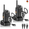 Produktbild: 88E Walkie Talkie PMR446 16 Kanäle Funkgerät mit LED Taschen