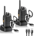 Produktbild: JUCJET Funkgeräte PMR446 2 Stück 16 Kanäle 3 Meilen Reichweite Outdoor Zubehör