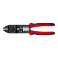 Produktbild: KNIPEX 97 21 215 Crimpzange mit Mehrkomponenten-Hüllen schwarz lackiert 230 mm
