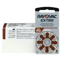 Produktbild: Rayovac Extra 312, 80 Stück, Hörgerätebatterien, hohe Leistung, Zink-Luft-Batterien, 10 Blisterkarte, braun, 312AUX-8XEMF-10 - Braun