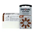 Produktbild: Rayovac Extra 312, 80 Stück, Hörgerätebatterien, hohe Leistung, Zink-Luft-Batterien, 10 Blisterkarte, braun, 312AUX-8XEMF-10