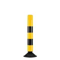 Produktbild: Verkehrs-Leitzylinder FLEX, neigbar, gelb/schwarz reflektierend, 76 cm