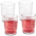 Produktbild: Relaxdays Vintage Trinkgläser 4er Set 300 ml Transparent