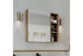 Produktbild: Roomart Badmöbel-Set LOTUS I 95 cm 4-tlg., Spiegelschrank, Hochschrank bis 150 cm, 3 Farben, (Komplett-Set, Waschbecken mit Unterschrank, Spiegelschrank, Hochschrank), Soft-Close-Funktion, Wandmontage, offene Ablagenische, Hochschrank