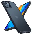 Produktbild: TORRAS für iPhone 13 Hülle Echter Zertifizierter Militärschutz Handyhülle iPhone 13 Case Stoßfest Kratzfest Schutzhülle iPhone 13 mit bunten Tasten Tolle Haptik und Optik Guardian Serie Matt Schwarz