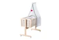 Produktbild: roba® Babybett Komplettwiegenset, mit Rollen inkl. Bettausstattung & Himmel