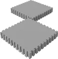 Produktbild: GORILLA SPORTS® Schutzmatten Set - 16 Matten, 60x60x1,2 cm, rutschfeste, EVA Schaumstoff, 5,76 m², Grau- Bodenschutzmatten Fitness, Bodenmatte, Puzzlematten, Unterlegmatte, Trainingsmatten