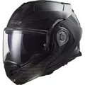 Produktbild: Motorrad Helm 3XL - LS2 Advant X Carbon Solid FF901 Klapphelm - schwarz
