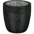 Produktbild: Relaxdays Granit Mörser mit Stößel, robust & langlebig, Gewürze, Kräuter, polierter Steinmörser, Ø 13 cm, 500ml, schwarz