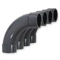 Produktbild: Paradies Pool PVC Fitting Bogen 90° Ø 50mm mit Klebemuffen, PVC-U Muffe Rohrverbinder Rohr Schlauch Klebefitting zum verkleben, Qualität aus Europa, Menge: 4 Stück