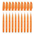 Produktbild: Pentel SES15C-F Faserschreiber mit Flexibler Pinsel-ähnlicher Spitze orange 10 Stück