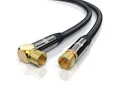 Produktbild: Primewire SAT-Kabel, Koax, F-Stecker, HDTV SAT Koax Kabel 90° gewinkelt, 4fach Schirmung, 135dB, 75Ohm - 10m