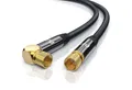 Produktbild: Primewire SAT-Kabel, Koax, F-Verbinder (1000 cm), HDTV SAT Koax Kabel 90° gewinkelt, 4fach Schirmung, 135dB, 75Ohm - 10m