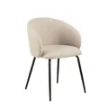 Produktbild: Esszimmerstuhl mit Armlehne ELEANOR - beige - Basel Stoff Esszimmerstuhl