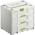 Produktbild: Festool Sortainer³ SYS3-SORT/3 M 337 – Systainer mit 3 Schubladen | Schubladen-Organizer mit Trennstegen, kompatibel mit Systainer³ – inklusive 15 Trennstegen