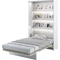 Produktbild: MEBLINI Schrankbett Bed Concept - Wandbett mit Lattenrost - Klappbett mit Schrank - Wandklappbett - Murphy Bed - Bettschrank - BC-02 - 120x200cm Ve... - Weiß