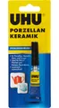 Produktbild: UHU Porzellan/Keramik Spezialkleber 3g Transparent, wasserfest, schnelltrocknend