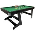 Produktbild: Pegasi Billardtisch 6ft Spider - Billardtisch 6ft - Tischbillard - Zusammenklappbar - Pool Table für Erwachsene - Indoor - - Schwarz - Schwarz