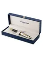 Produktbild: Waterman Carene Ballpoint Pen | Metal & Black Lacquer with Gold trim & Chiselled cap | Medium Tip | Blue Ink | Gift Box