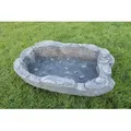 Produktbild: Gartenteich Felsen Dekoteich Mini Teich Teichbecken Wasserfall Becken Auffangbecken 90x54 cm - Grau