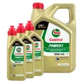Produktbild: Castrol Power 1 4T 10W-40 / 4 Liter Kanister + 3x 1 Liter Flasche Motorrad JASO