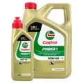 Produktbild: Castrol Power 1 4T 10W-40 / 4 Liter Kanister + 1 Liter Flasche Motorrad API JASO