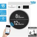 Produktbild: Beko B3DFT512447W Waschtrockner 12/8 kg Inverter Motor Nachlegefunktion 2ML