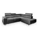 Produktbild: MASSENO Ecksofa mit Schlaffunktion Nola , grau , Maße (cm): B: 253 H: 88