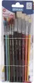 Produktbild: STYLEX Pinselset 10 tlg Schulmalpinse Pinsel 6 Haar- und 4 Borstenpinsel 35065A