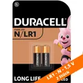 Produktbild: 2 x Duracell N 1,5V MN9100 Batterie Knopfzelle Alkaline  E90 Lady 4001 LR1