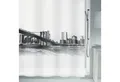 Produktbild: spirella Duschvorhang NEW BROOK Breite 180 cm, Anti-Schimmel Plastik-Duschvorhang, PEVA, 180x200 cm, 100% wasserdicht, waschbar, grau/schwarz, Motiv 