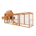 Produktbild: Hühnerstall 310x150x150cm Hühnerkäfig Holz Auslauf Freilaufgehege Hühnergehege