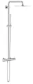Produktbild: GROHE Euphoria 230 - Duschsystem mit Thermostatbatterie (Wandmontage, Sicherheitssperre bei 38°C, höhenverstellbar, Antikalk- System), chrom, 26187000