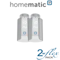 Produktbild: 2er Set Homematic IP Heizkörperthermostat Evo - Silver Edition-HmIP-eTRV-E-