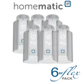Produktbild: 6er Set Homematic IP Heizkörperthermostat Evo - Silver Edition-HmIP-eTRV-E-