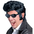 Produktbild: E6096 - Perücke Rock´n´Roll, schwarz, Presley-Look, 50er Jahre Perücke, Karne...