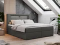 Produktbild: MKS MÖBEL Boxspringbett GOLD5 (Set, Packung, 7 Härtezonen, T30-Schaum, LED, Polsterbett, Topper T25/Visco), Boxspringbett mit Kopfteil, Doppelbett mit Bettkästen