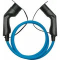 Produktbild: Kabelmeister E-Auto-Ladekabel Mode 3, Typ 2 Stecker an Buchse, 3-phasig, 32 A, 22 kW, blau, 5m (EVC03-050B) (Typ 2, 22 kW, 32 A, 5 m) (EVC03-050B)